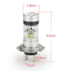 2 x H4 9003 LED 6000K High Low Beam Bright 100W 8000LM White Headlight Bulbs Kit