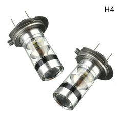 2 x H4 9003 LED 6000K High Low Beam Bright 100W 8000LM White Headlight Bulbs Kit