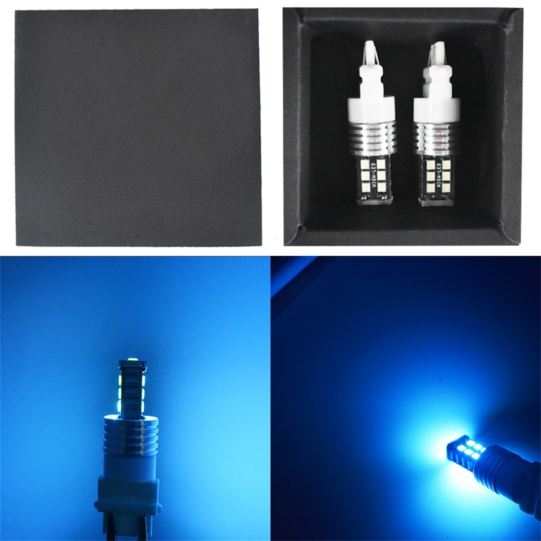 2 x High Power Ice Blue 3156 3157 15SMD Reverse Backup DRL Lights LED Bulbs NJ