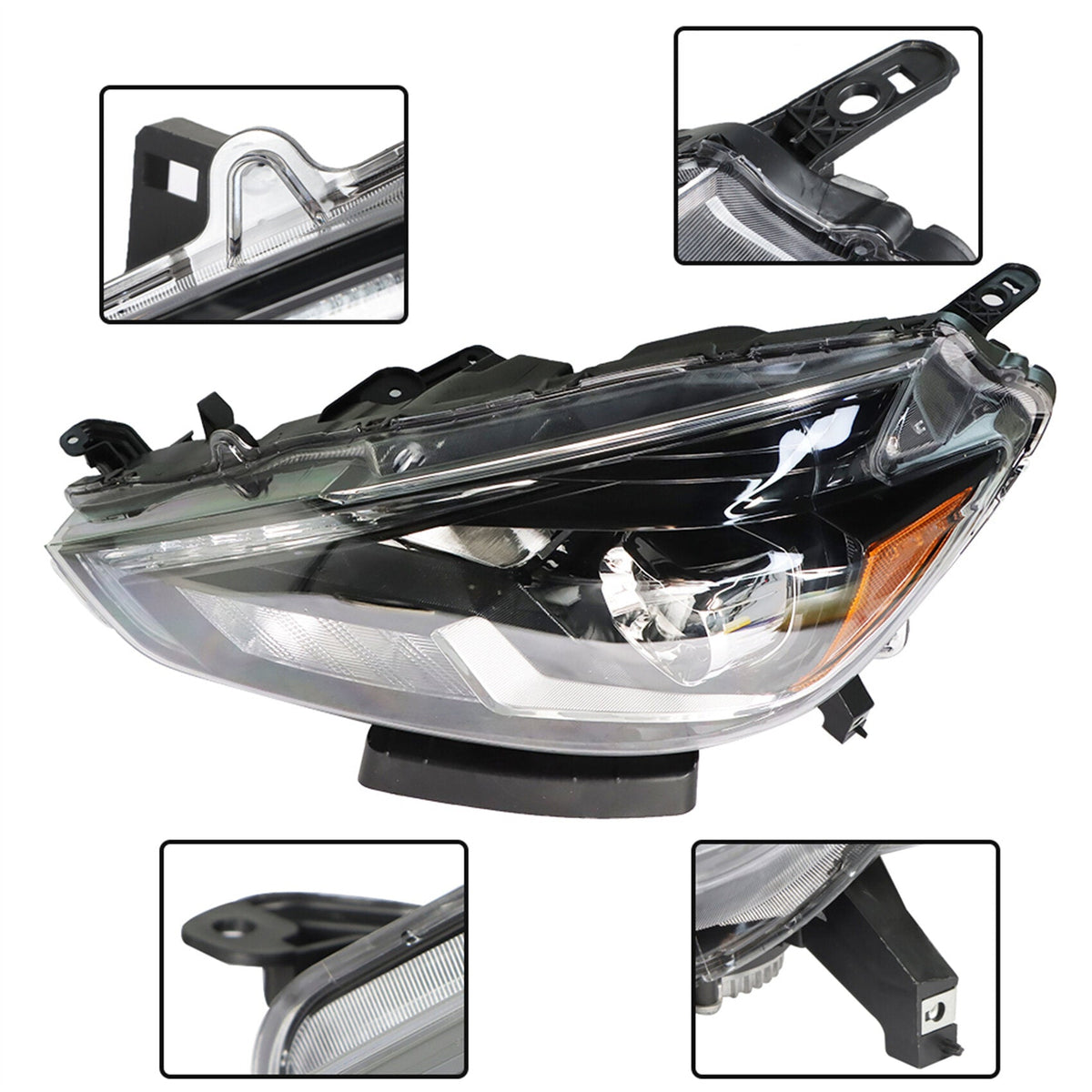 TOPPARTZ Headlight Assembly Replacement for Nissan Sentra 2016-2018 SL SR LED Head Lamp Projector With DRL Set Driver Side