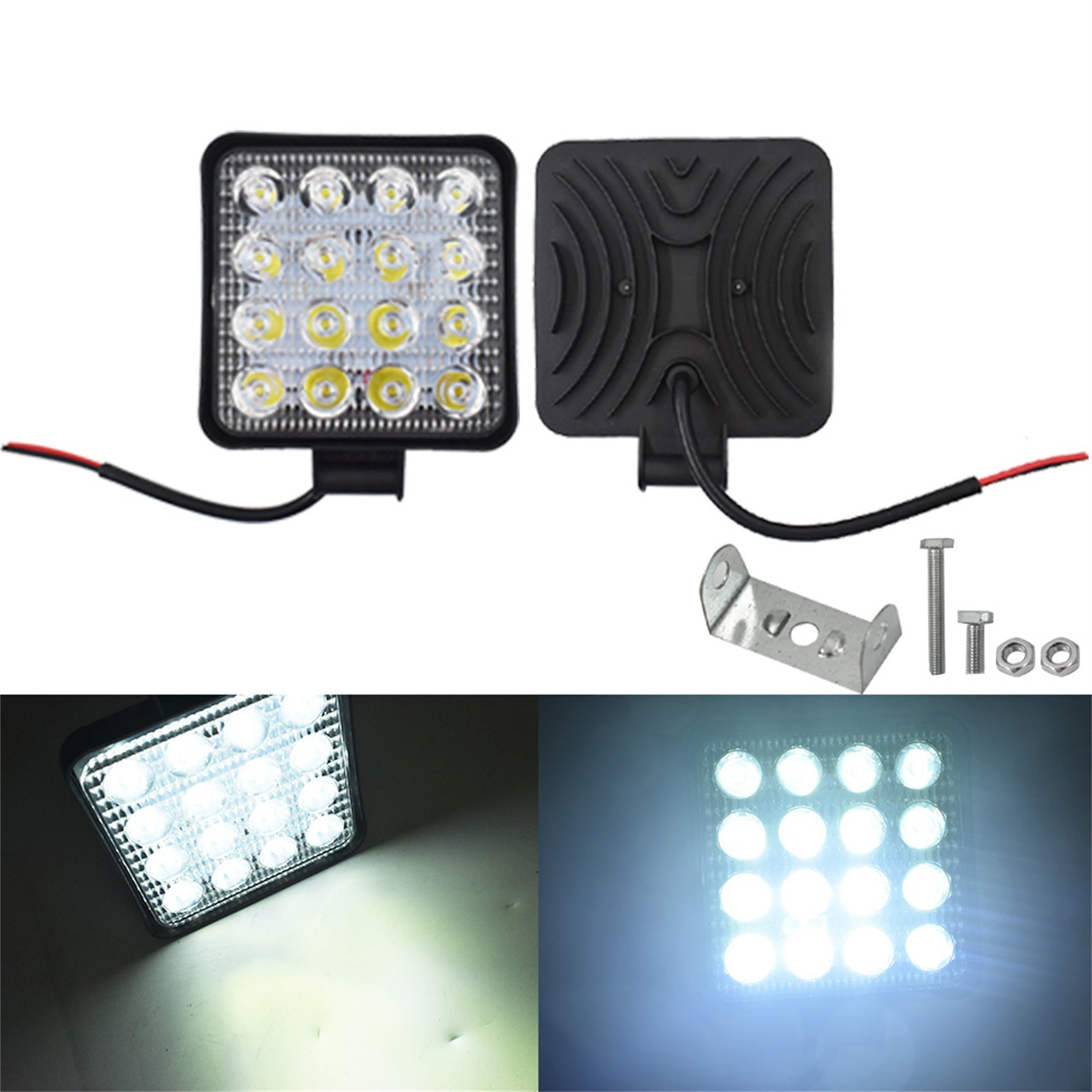 20X 12V 48W LED Work  SUV Boat Tractor /Spot Light Flood Light OffRoad Driving