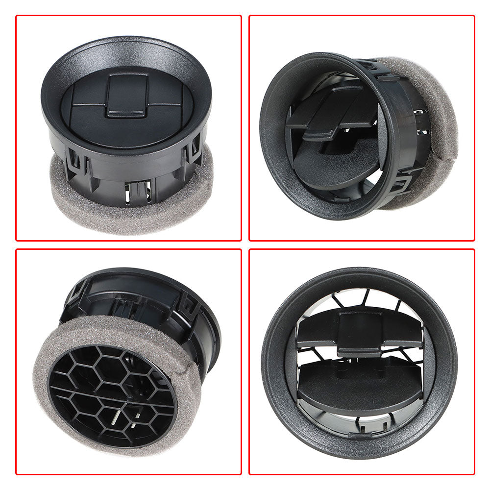 TOPPARTZ 4 Dashboard Louvers AC Heater Air Vent Louvre Interior Black For Ford F150 09-14