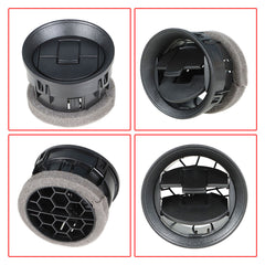 TOPPARTZ 4 Dashboard Louvers AC Heater Air Vent Louvre Interior Black For Ford F150 09-14