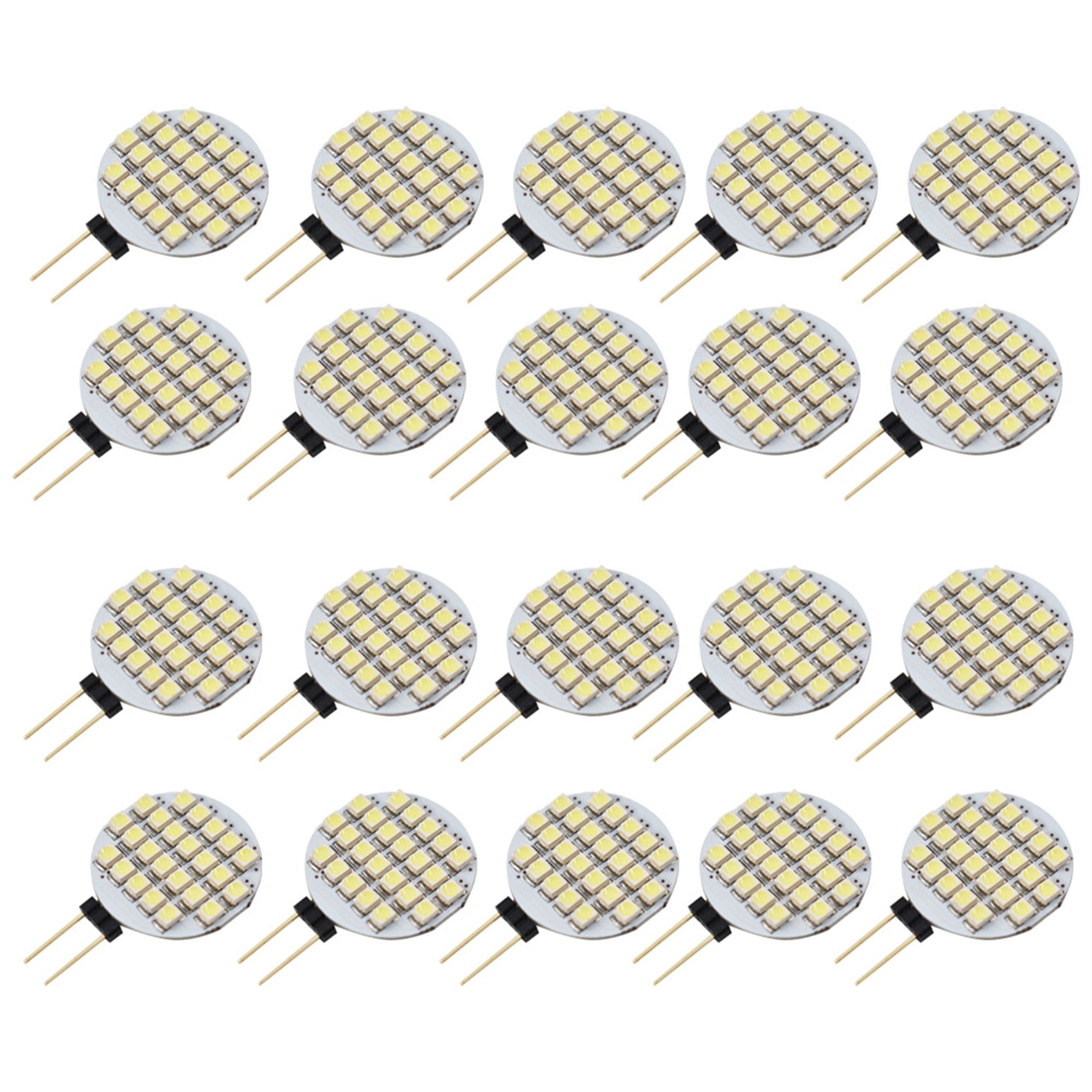 20x Pure White G4 3528 24 SMD Reading Marine Boat RV LED Light Bulbs new