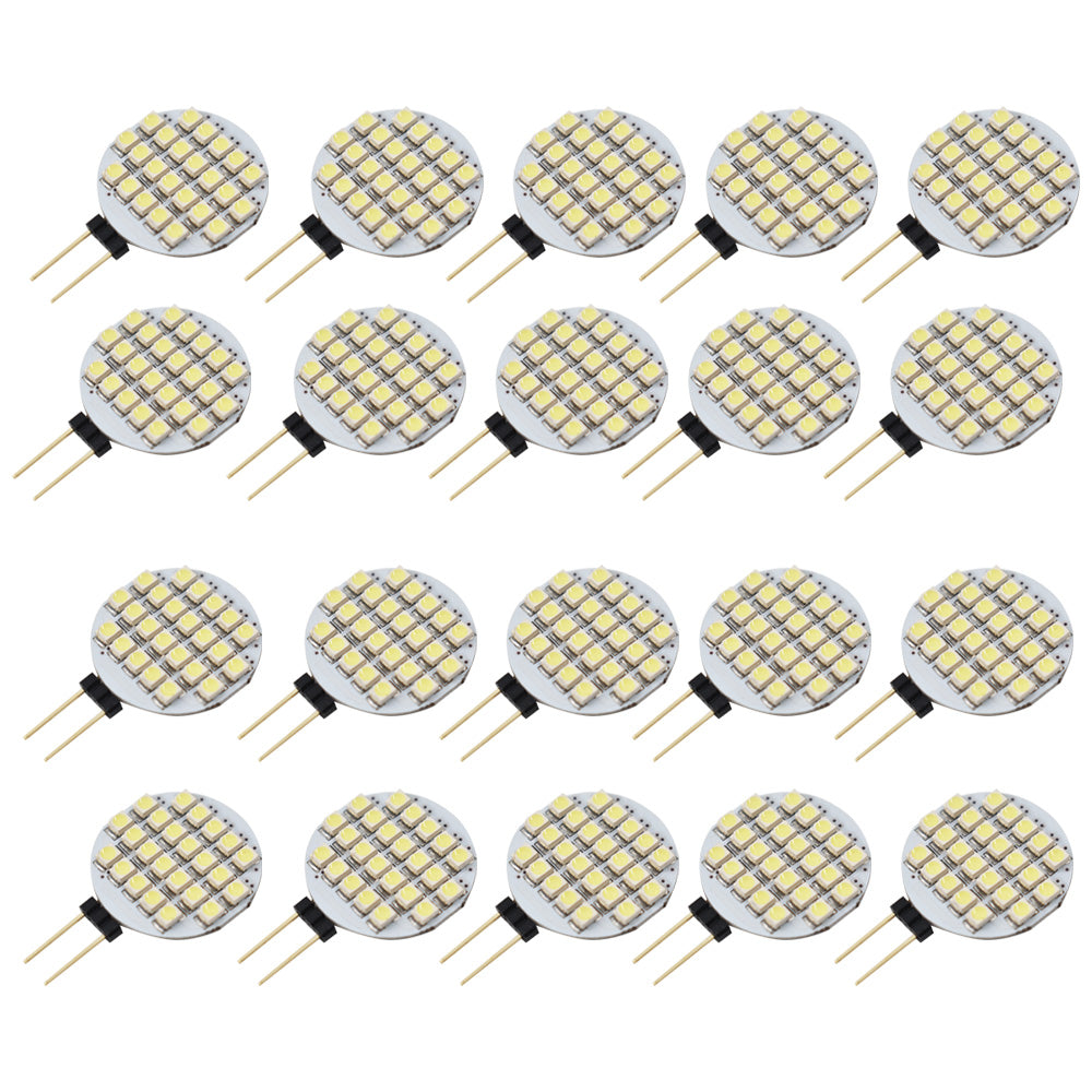 20x Pure White G4 3528 24 SMD Reading Marine Boat RV LED Light Bulbs new