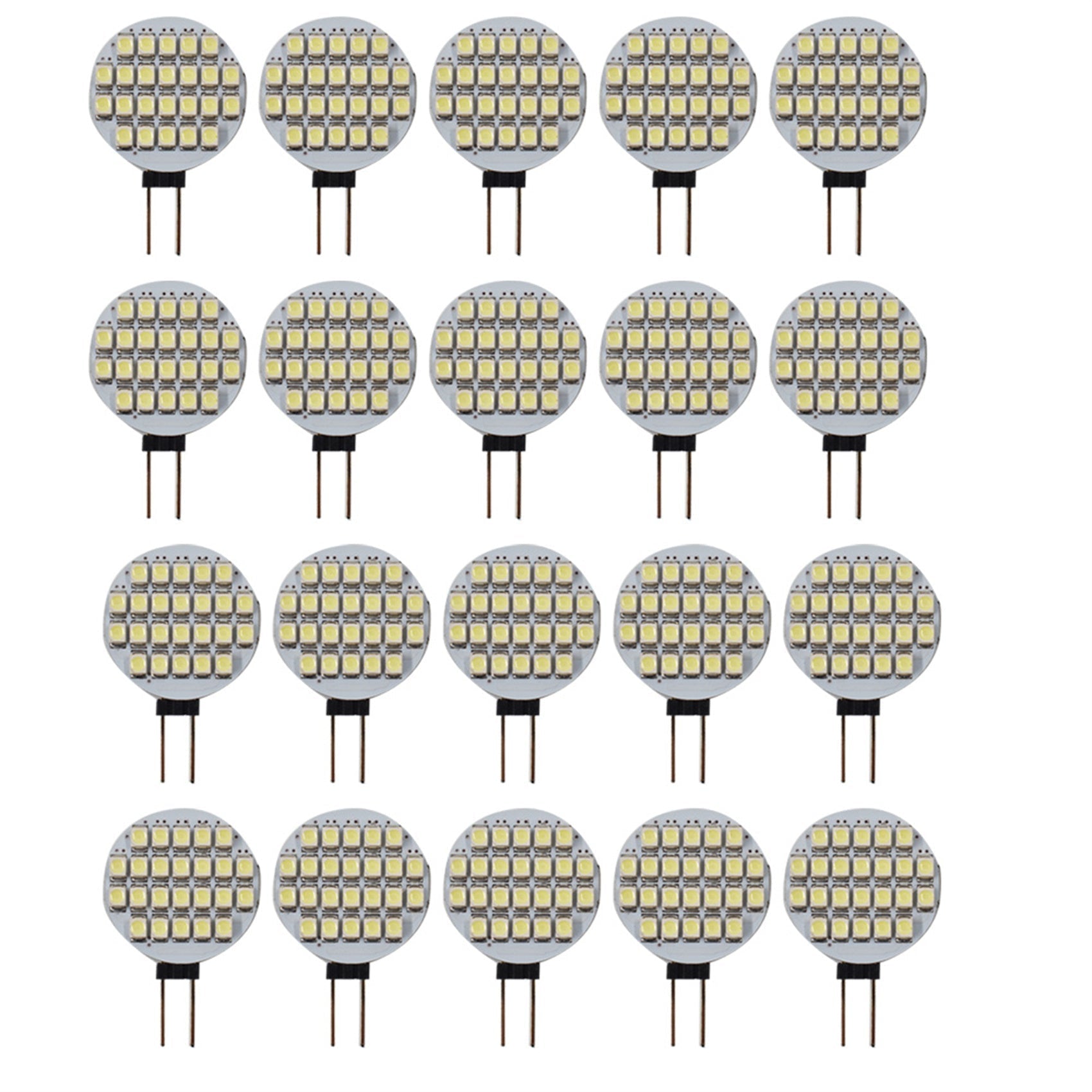 20x Pure White G4 3528 24 SMD Reading Marine Boat RV LED Light Bulbs new