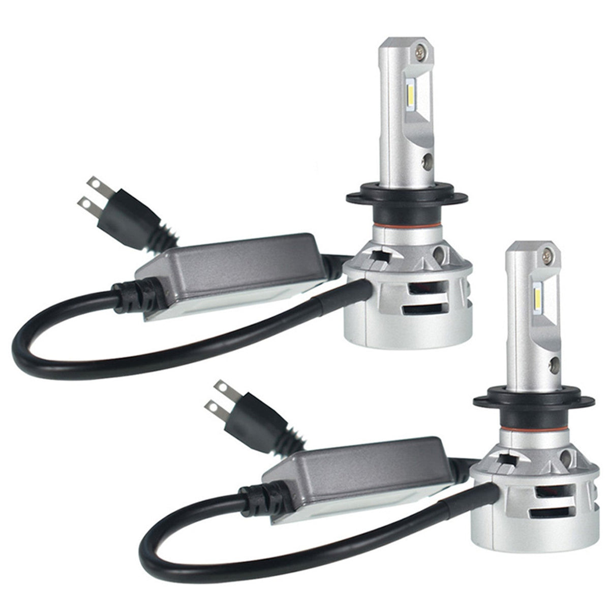 TOPPARTZ 2Pcs H7 LED Headlight Bulbs,60W 10000LM 6500K Cool White Super Bright Auto High Beam/Low Beam LED Headlight Conversion Kit