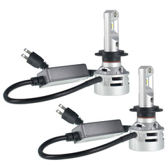 TOPPARTZ 2Pcs H7 LED Headlight Bulbs,60W 10000LM 6500K Cool White Super Bright Auto High Beam/Low Beam LED Headlight Conversion Kit
