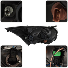 TOPPARTZ Headlight Assembly Replacement for Ford Transit 2015-2022 Halogen Headlights Left Driver Side