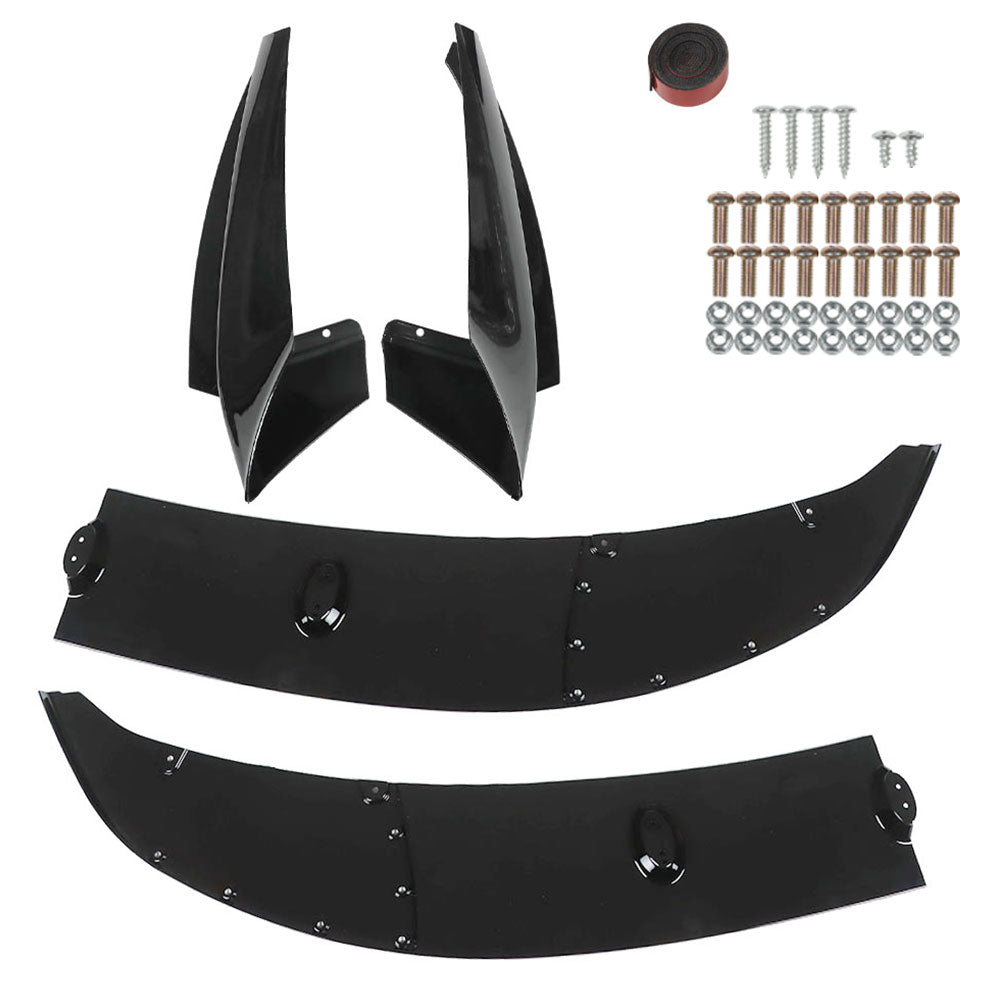 TOPPARTZ Front Glossy Black Bumper Lip Splitter Spoiler for 2011-2016 F10 5 Series with M Sport Bumper only