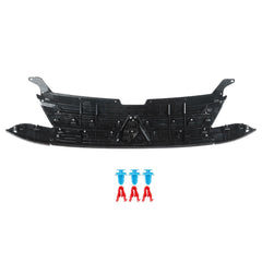 Front Upper Grille For 2019-2020 Mitsubishi Outlander Black & Silver Plastic
