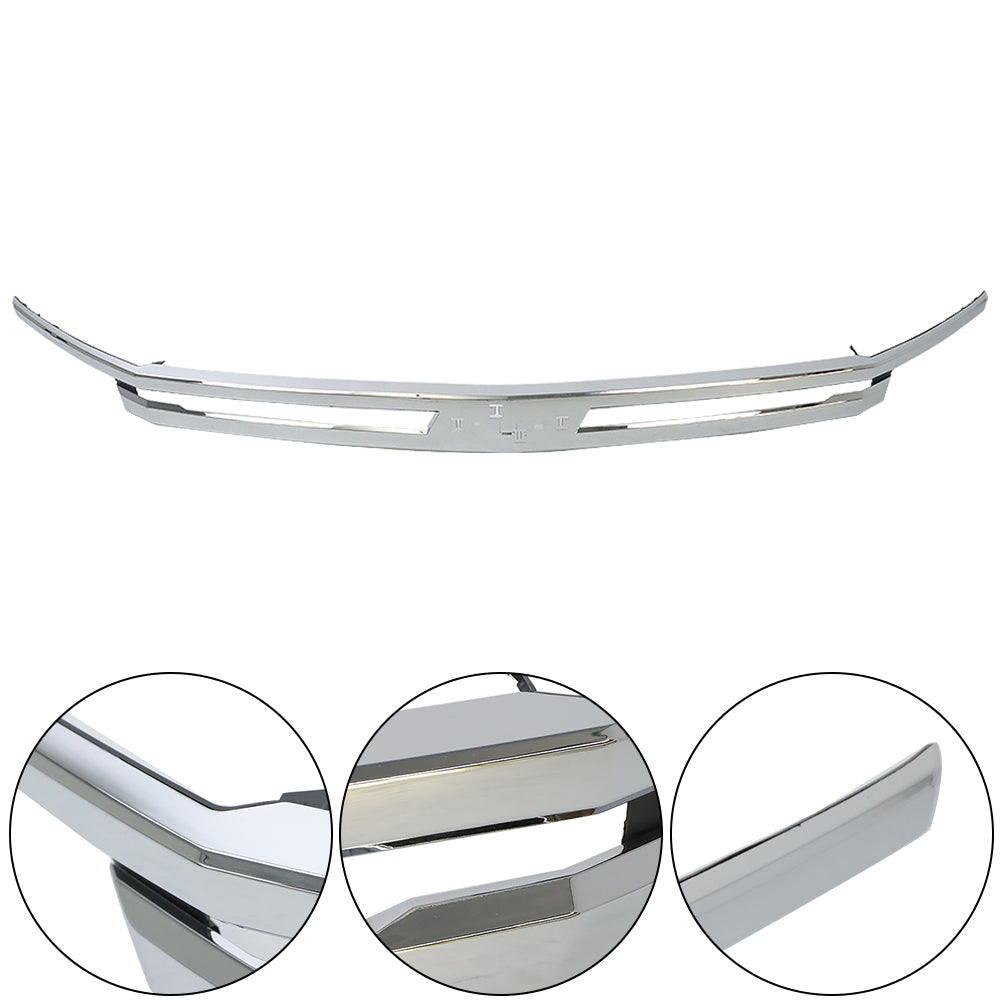 TOPPARTZ Front Chrome Grille Moulding Fit For Chevrolet Tahoe/suburban 2021 2022