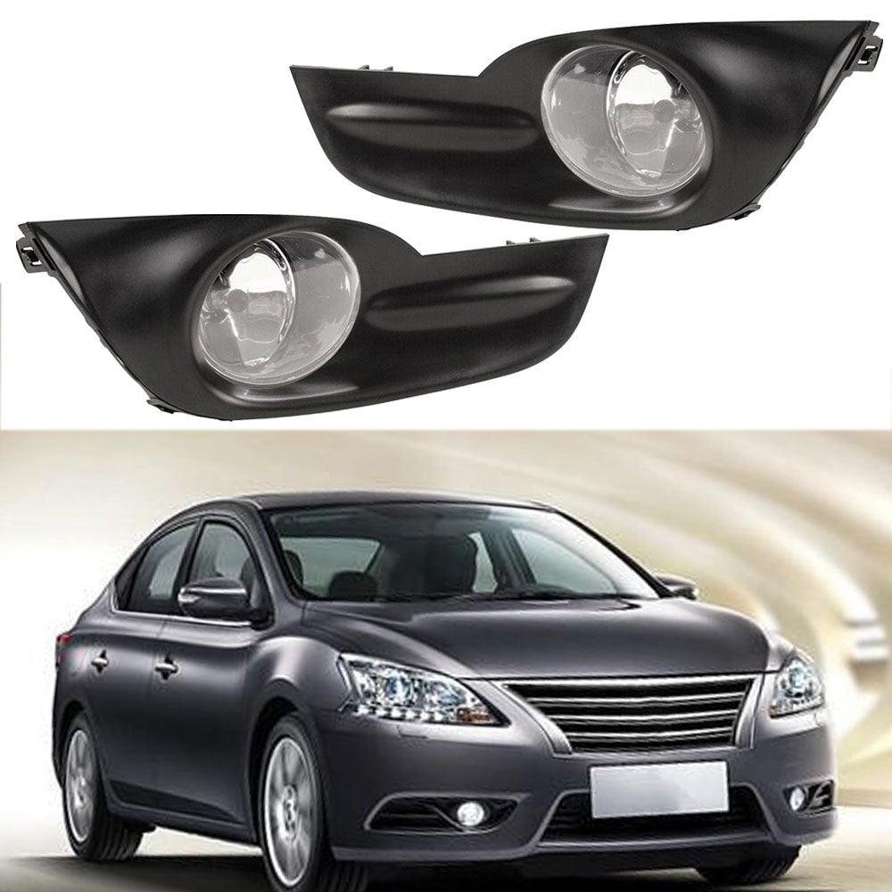 TOPPARTZ Fog Lights Kit For 2013-2015 Nissan Altima Sedan 4Dr Switch Clear