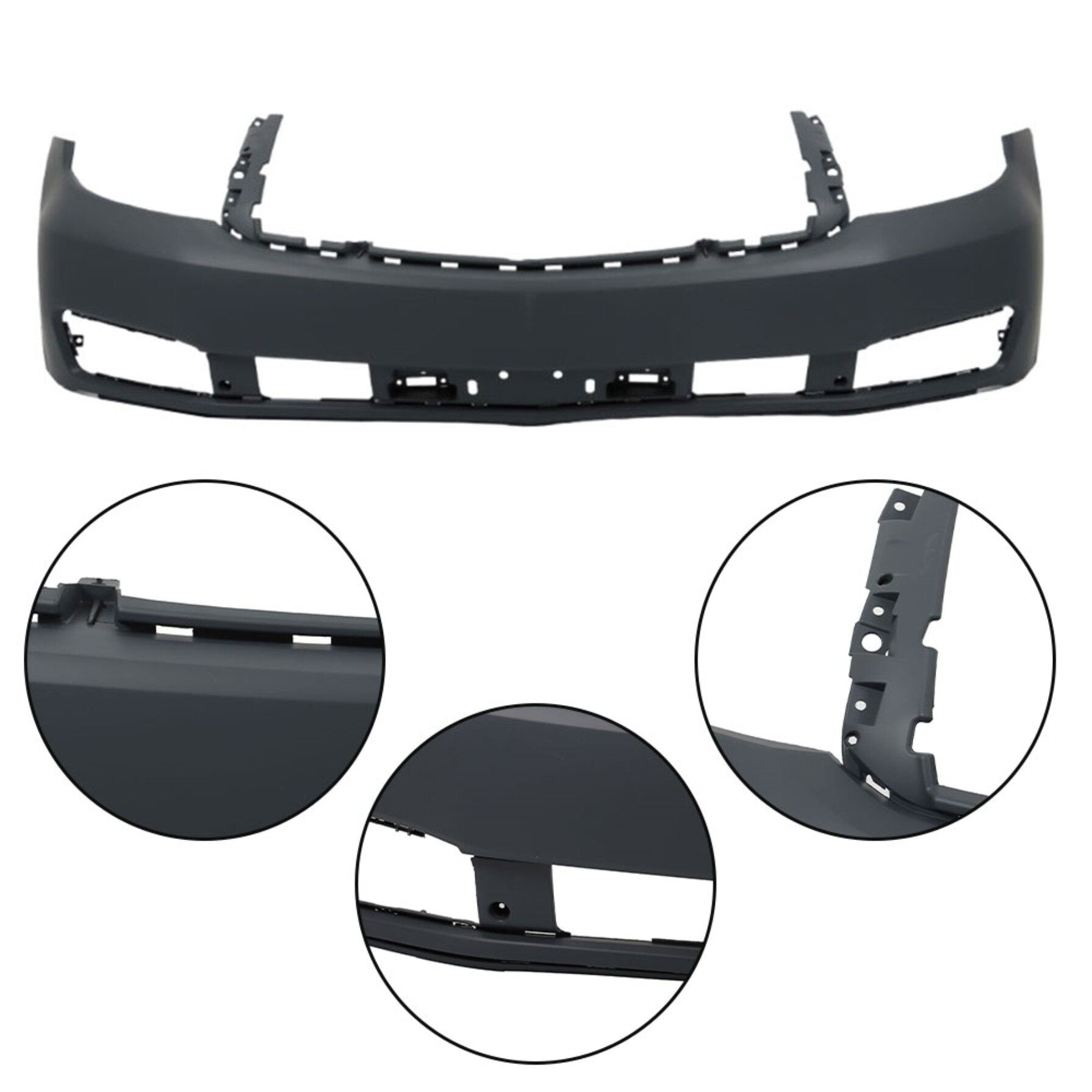 TOPPARTZ Front Upper Bumper Cover Replacement for Tahoe Suburban 2015-2020 without Parking Sensor Hole GM1000973C