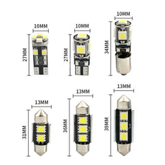23Pc LED White Bulb Car Light Inside Reverse Light Dome License Plate Lamp Error