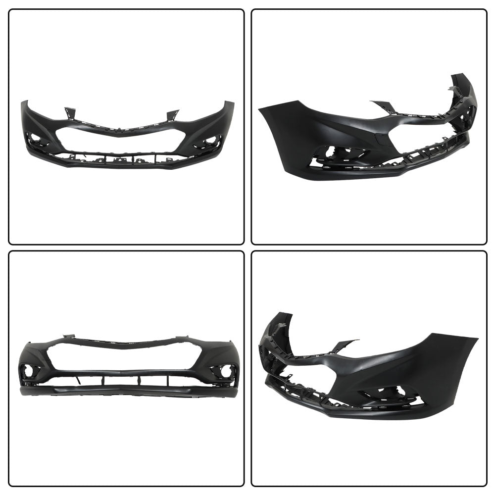 TOPPARTZ Front Bumper Cover For 2016 2017 18 Chevy Cruze w/o Park Assist Primered