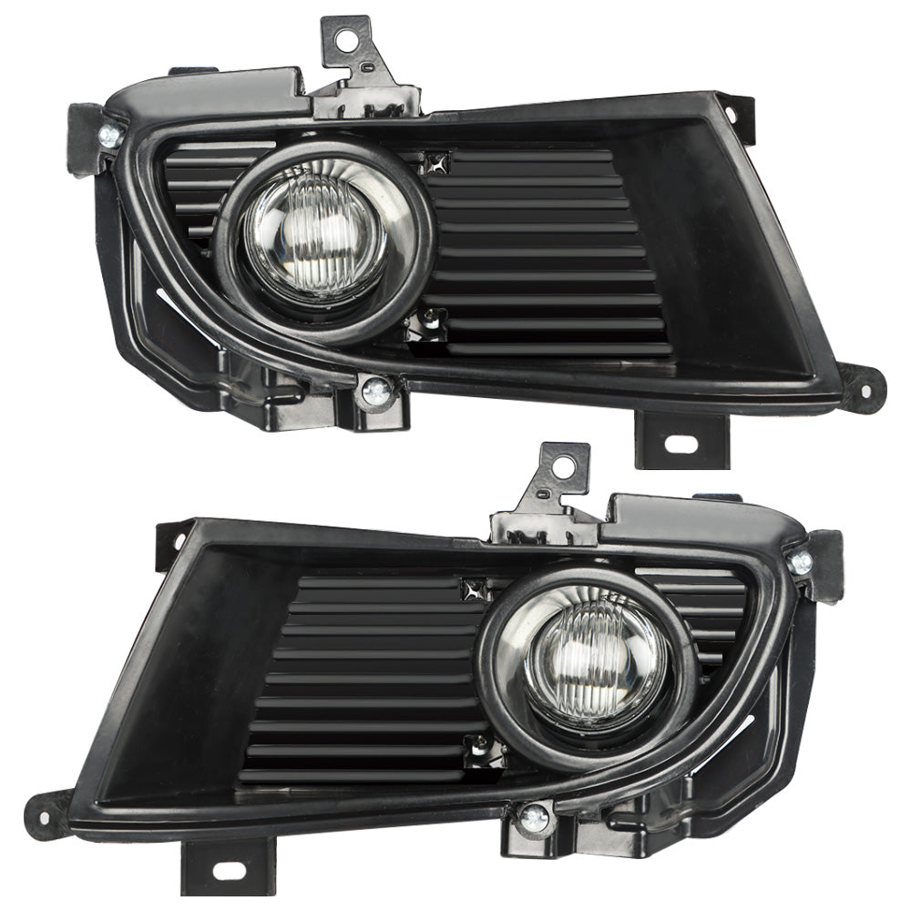 TOPPARTZ Driver & Passenger Side Clear Fog Lights Lamps For 2004-2005 Mitsubishi Lancer