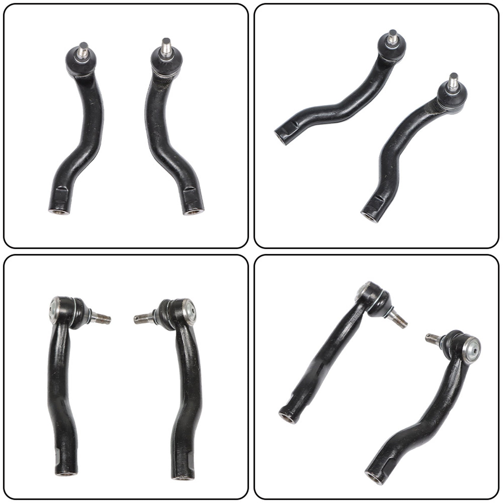 TOPPARTZ Front Rear Control Arm with Ball Joint Tie Rod End Replacement for 2006-2018 Toyota RAV4
