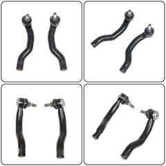 TOPPARTZ Front Rear Control Arm with Ball Joint Tie Rod End Replacement for 2006-2018 Toyota RAV4