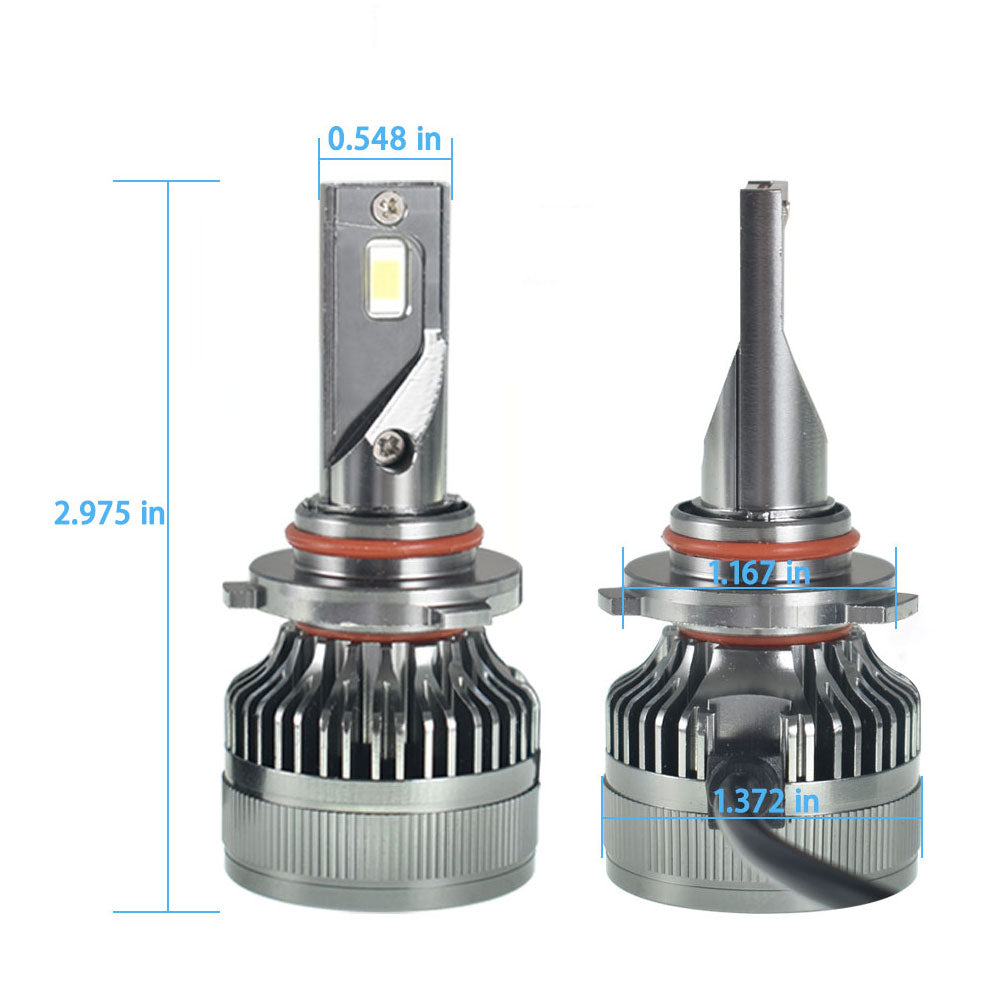 TOPPARTZ 9005/HB3 LED Headlight Bulbs,6500K Cool White 72W 10000 Lumens Super Bright Headlight Conversion Kit,Pack of 2