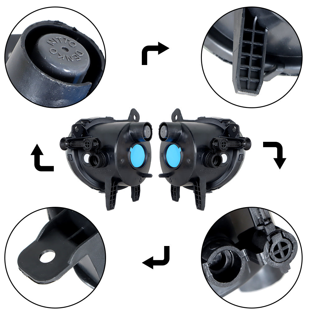 TOPPARTZ Fog Lights Cover For 2012-2015 BMW F22 F30 F35 328i 3 Series Pair  Left+Right Side