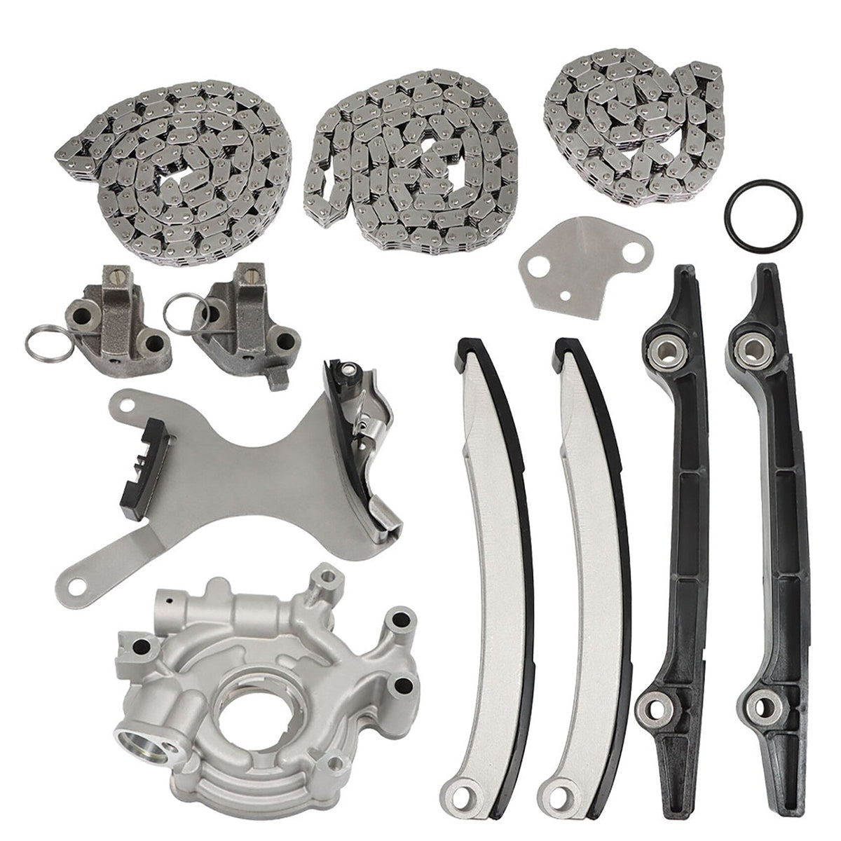 TOPPARTZ Timing Chain Kit Oil Pump w/o Gear 53020680 53020778 Replacement for 99-08 1500 Grand Cherokee 4.7L SOHC