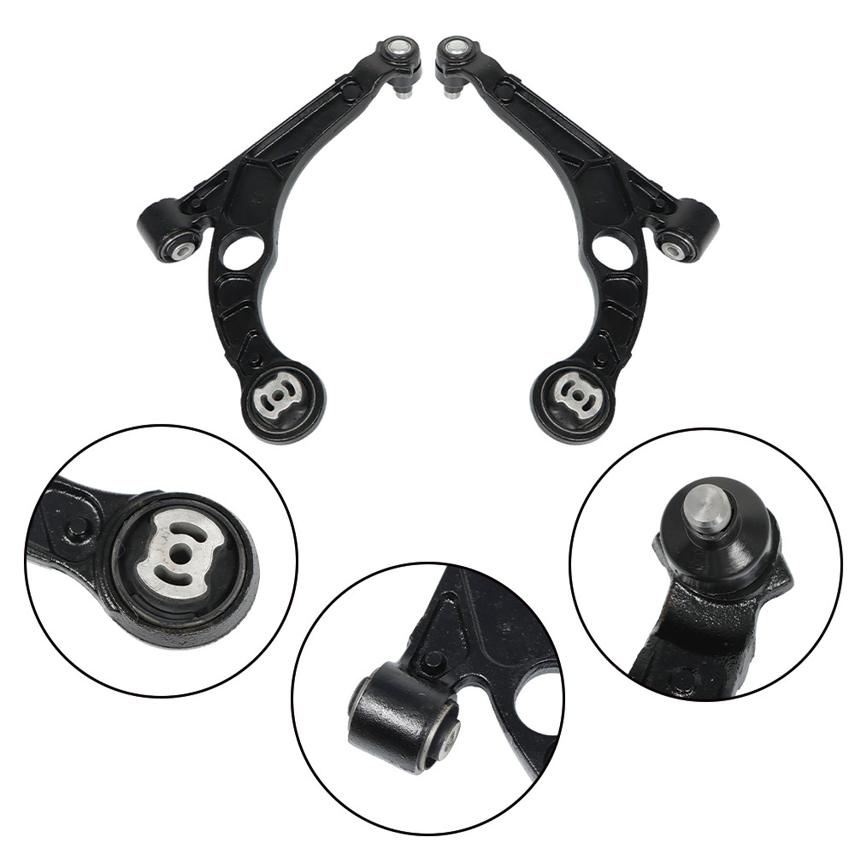 TOPPARTZ Front Lower Control Arms with Sway Bars Tierods Replacement for 2013-2016 Dodge