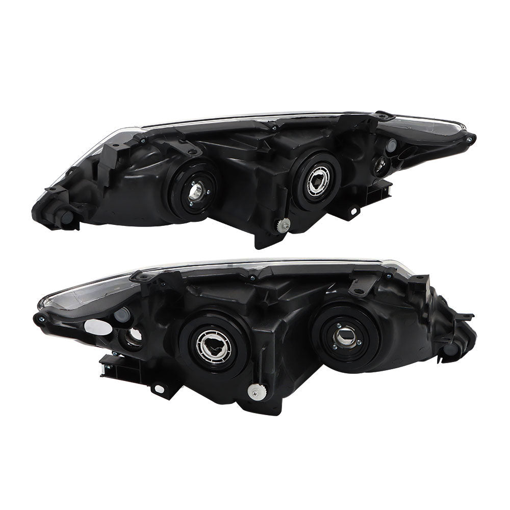 Black Housing Projector Headlights Headlamps For 2012-2014 Toyota Camry 2Pcs