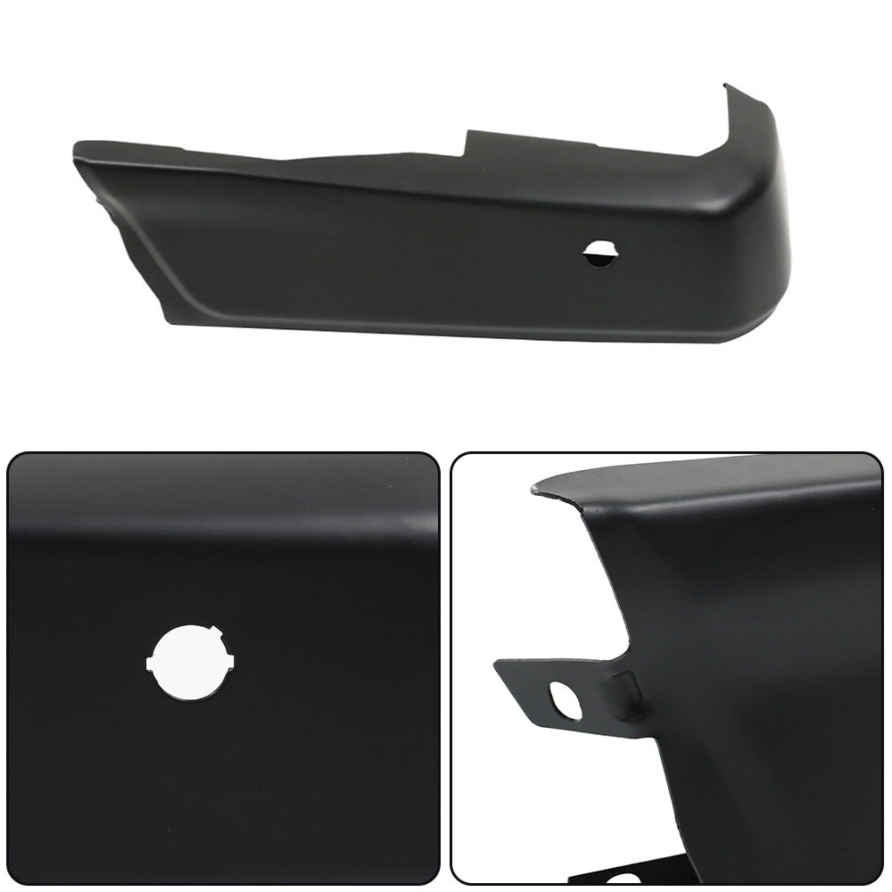 TOPPARTZ Primered Black Rear Left Bumper Face Bar with Parking Aid Sensor Holes Replacement for 2015-2020 F150 FO1102383