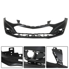 TOPPARTZ Front Bumper Cover For 2016 2017 18 Chevy Cruze w/o Park Assist Primered