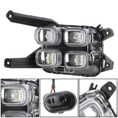 TOPPARTZ LED DRL Bumper Fog Lights Driving Lamps RH&LH For 2017 -2018 Kia Sportage
