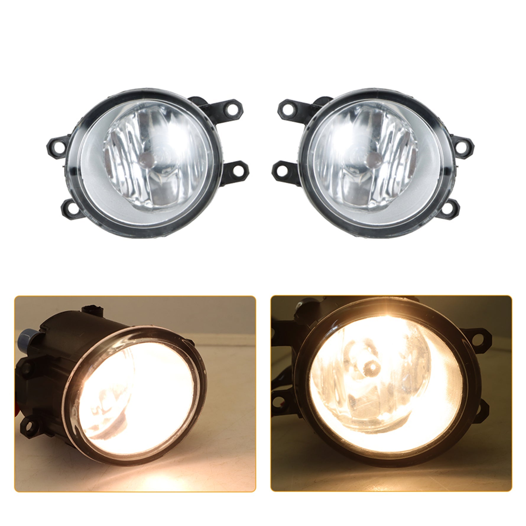 TOPPARTZ Fog Lights Assembly Replacement for 2019 2020 2021 Toyota Rav4 with Bulbs Switch Wiring Kit