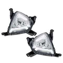 TOPPARTZ Fog Lights Assembly Replacement for 2016 2017 2018 Kia Sorento Clear Lens with Front Bumper Bezel Left+Right Side (Passenger & Driver Side)