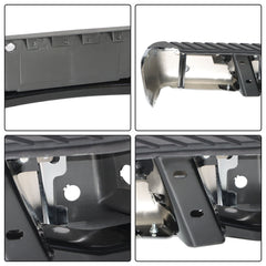TOPPARTZ Chrome Rear Step Bumper Assembly For 2009-2014 Ford F150 W/Sensor Holes