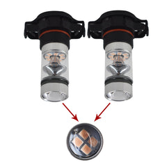 2Pcs 5202 PS24WFF 14000K Purple 100W For  LED Headlight Bulbs Kit Fog Ligh
