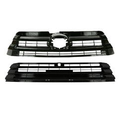Gloss Upper Lower Radiator Bumper Grille for 2017-2019 Toyota Highlander