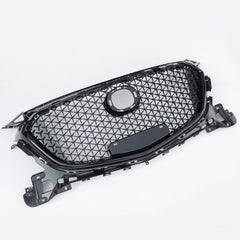 TOPPARTZ Front Bumper Upper Grille Honeycomb Grill For 2017 2018 Mazda 3 Axela W/o Sensor Hole