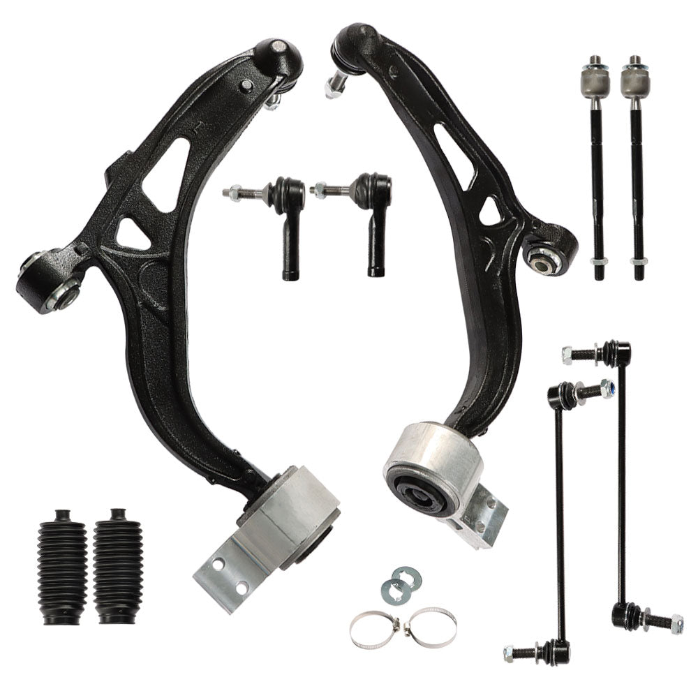 TOPPARTZ Control Arms Tie Rod End Links Suspension Kit Fit For 2011-2017 Ford Explorer