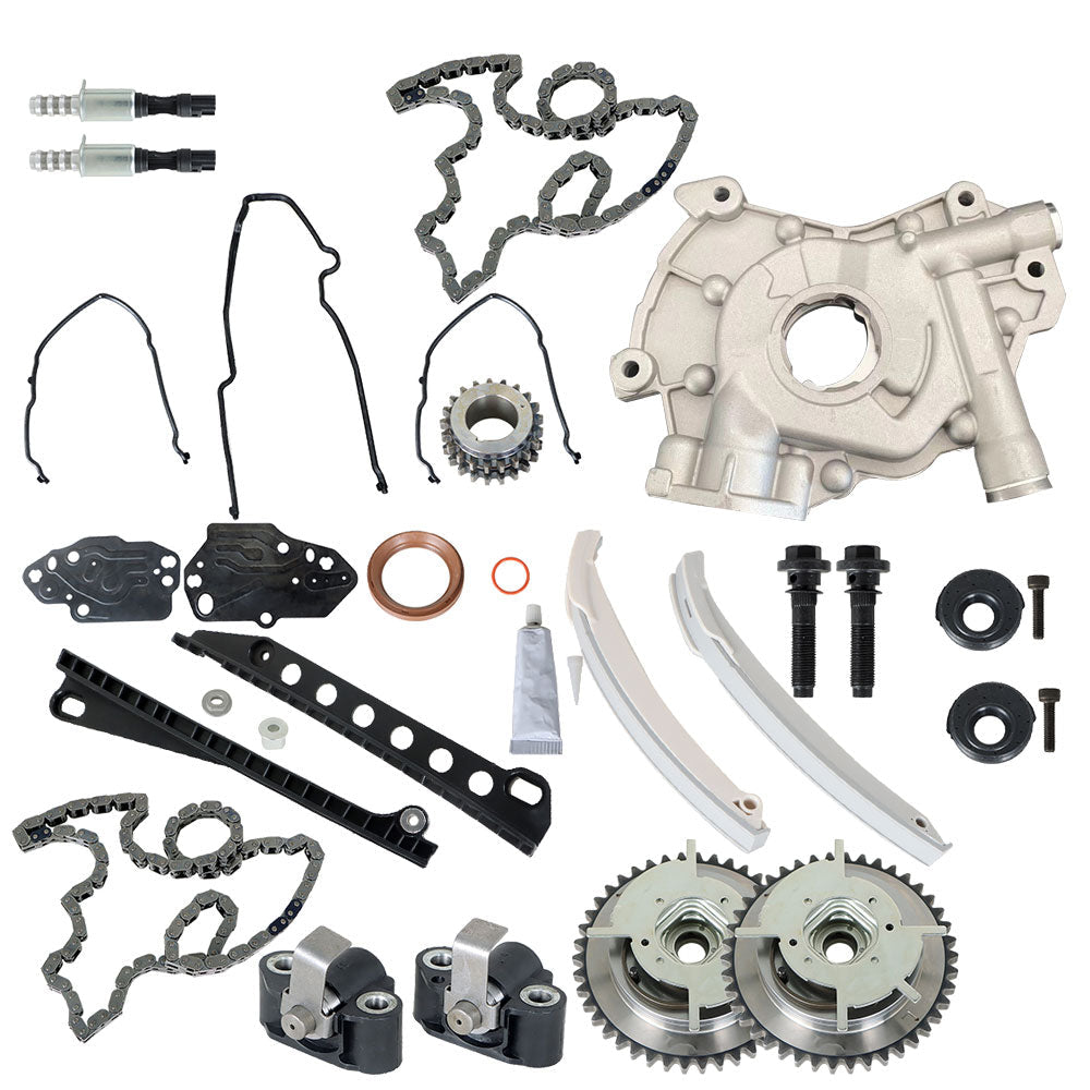 TOPPARTZ Timing Chain Kit with Oil Pump TK4173VVT Replacement for 2004-2014 Ford Expedition F150 Lincoln Navigator