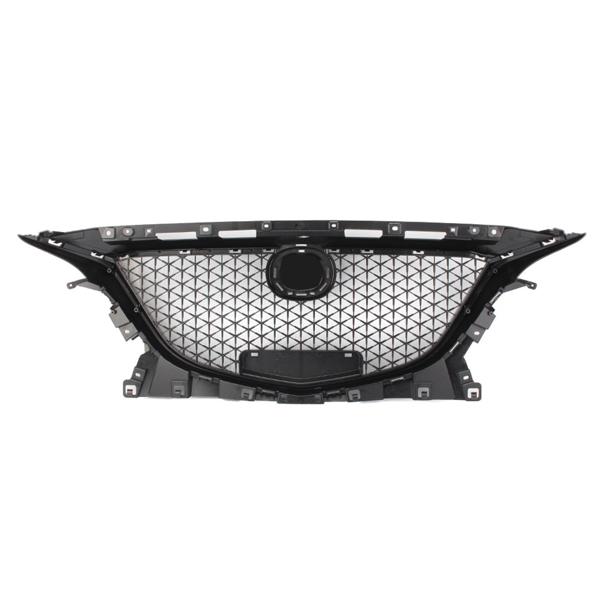 TOPPARTZ Front Grille Honeycomb Grill Black Plastic Trim For Mazda 3 Axela 2014-2016