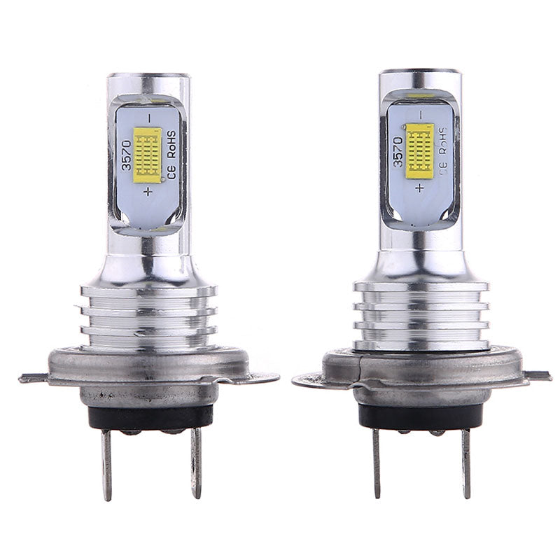Super Bright 8000K Ice Blue Headlight Bulbs Kit High Low Beam H7 LED 80W 8000LM