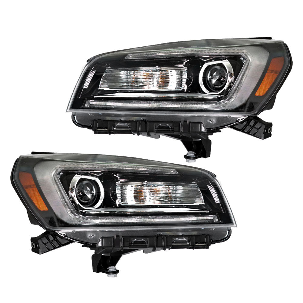 TOPPARTZ Headlight Assembly Replacement for GMC Acadia Halogen LED 2013-2016 Headlights Set Driver ＆ Passenger Side