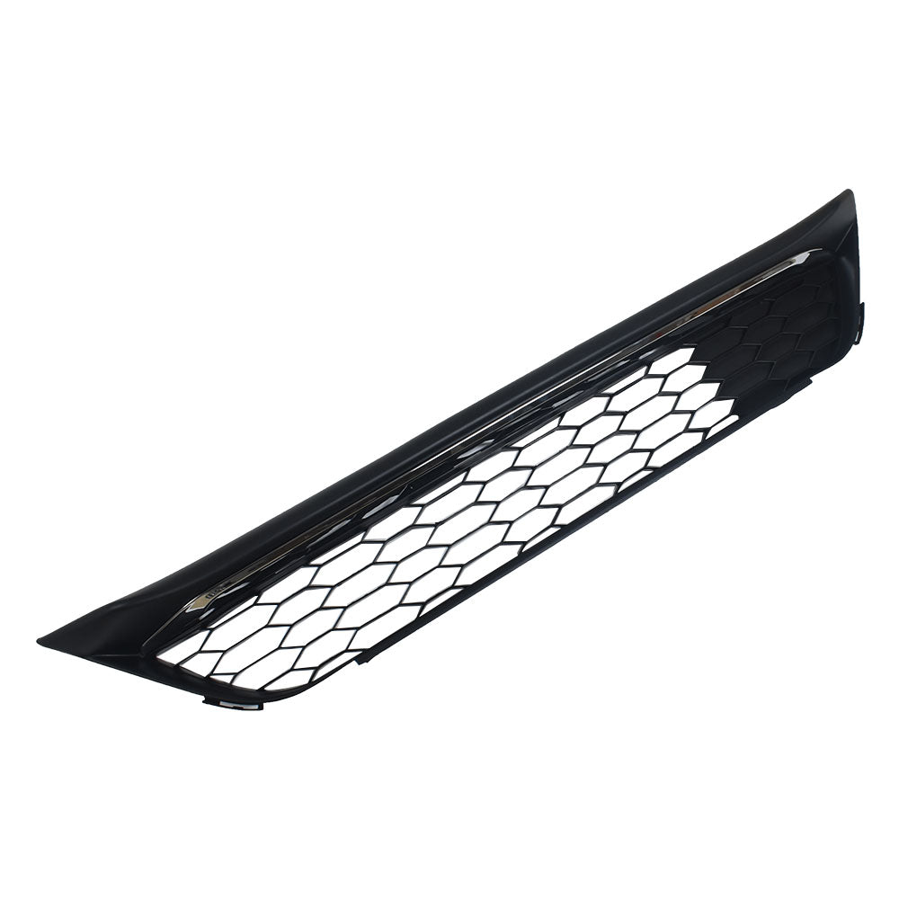TOPPARTZ Front Bumper Lower Grille Black Honeycomb Chrome Trim For 2016 2017 Honda Accord