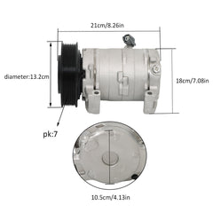 A/C Compressor and Clutch Fit For 2003-2007 Honda Accord 2.4L CO 28003C