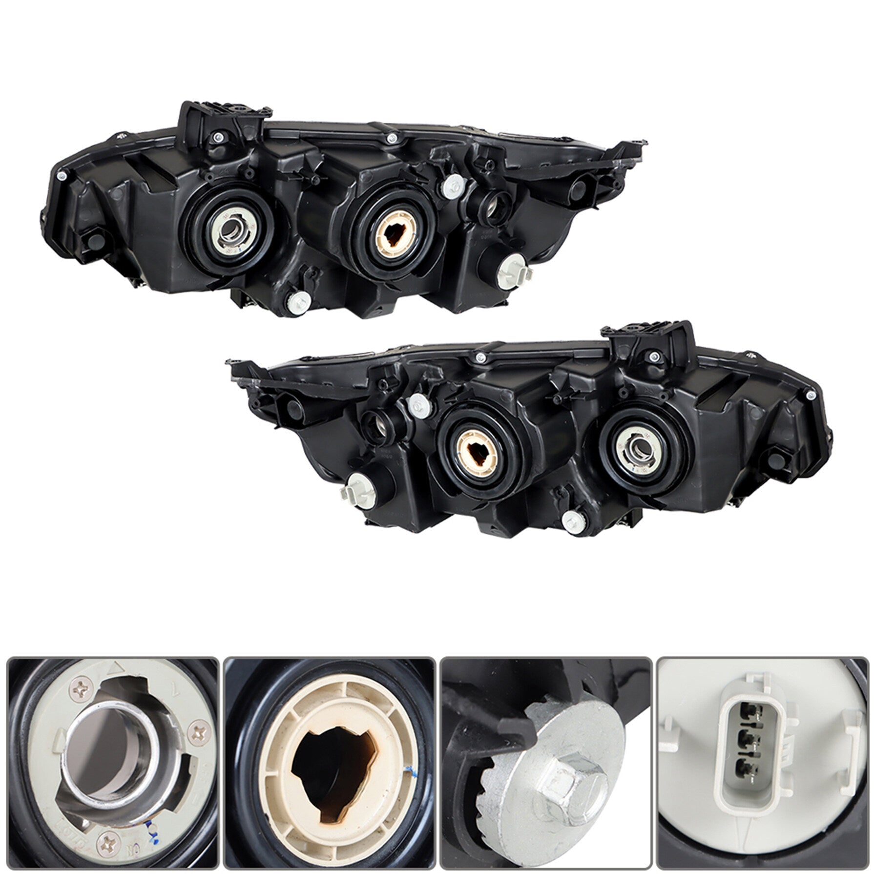 TOPPARTZ Headlight Assembly Replacement for Honda Civic 2016-2021 Headlights Set Driver ＆ Passenger Side