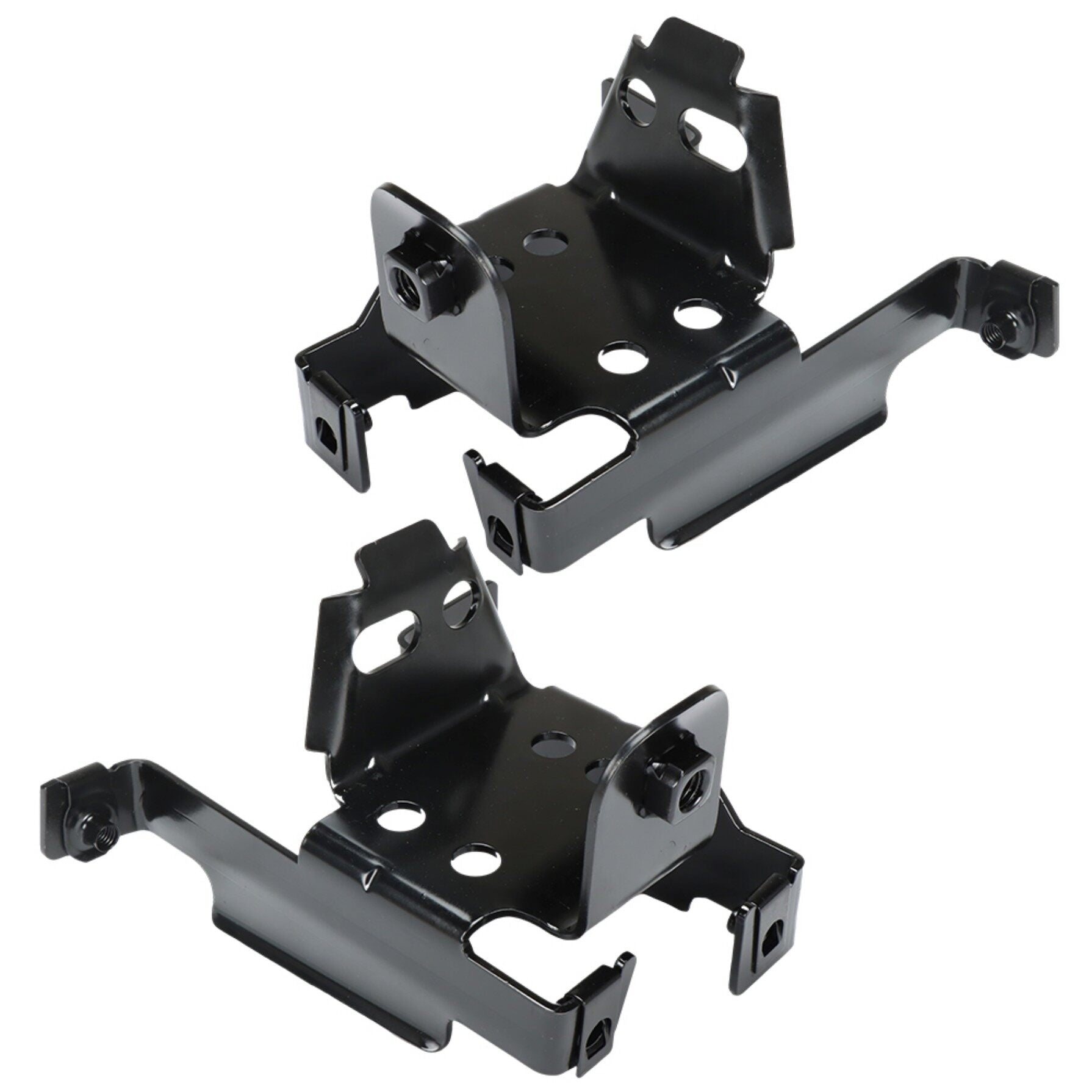 TOPPARTZ Front Bumper Bracket Inner 2 Pieces Black Replacement for 2011 2012 2013 2014 Sierra 2500HD 3500HD 25832381 GM1063102 25832380 GM1062102