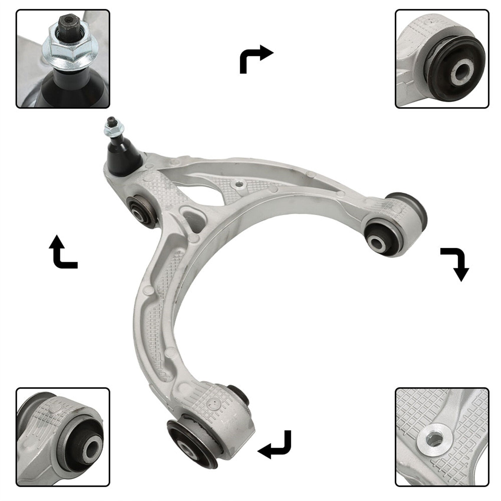 TOPPARTZ Suspension Left Control Arm & Ball Joint Assembly 251269 Replacement for 1500 2019-2022