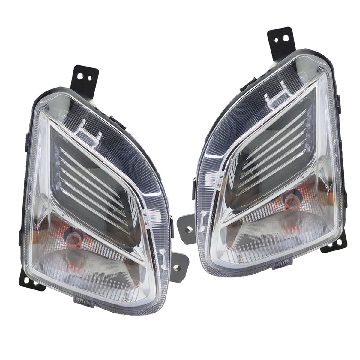 TOPPARTZ Bumper Fog Light Assembly w/ Bulbs Replacement for 2018 2019 2020 Chevrolet Equinox Lights Left Driver & Right Passenger Side