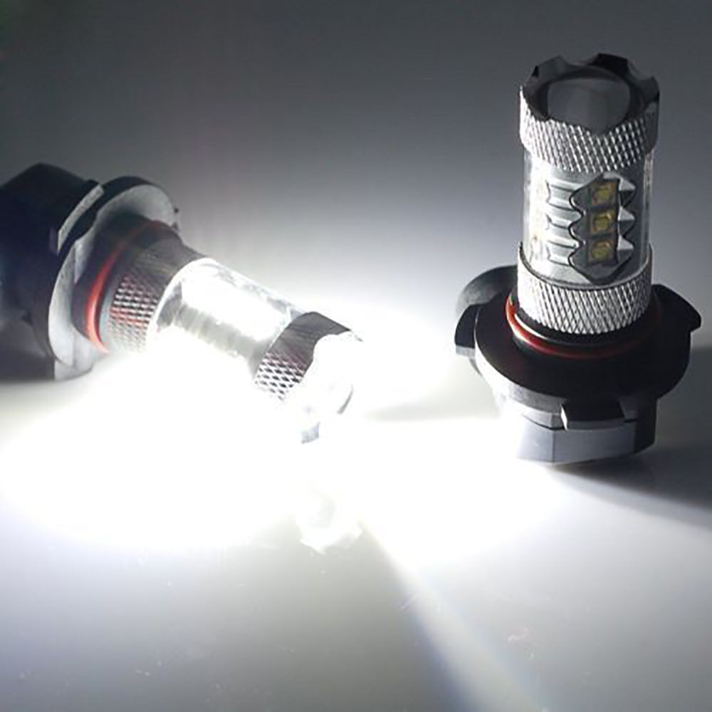 2x 80W Headlights For Can-Am & Honda Foreman  LED 6000K Super White Bulb