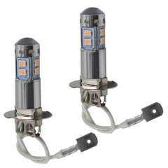 2x H3 14000K Purple LED Headlight Bulbs Kit Fog Driving Light DRL 100W
